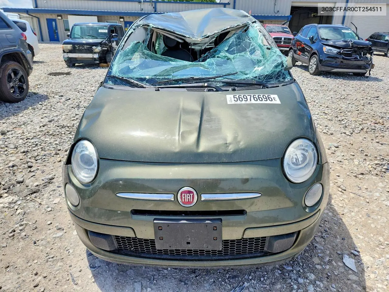 2012 Fiat 500 Pop VIN: 3C3CFFAR0CT254511 Lot: 56976696