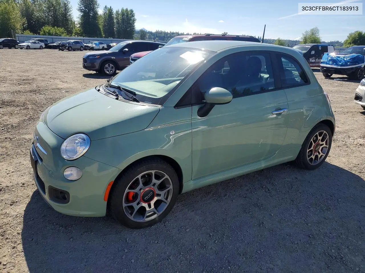 2012 Fiat 500 Sport VIN: 3C3CFFBR6CT183913 Lot: 57212906