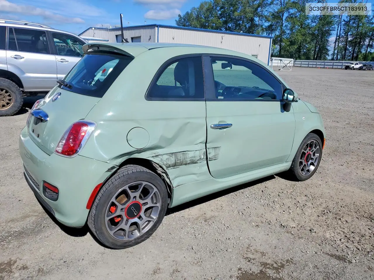 2012 Fiat 500 Sport VIN: 3C3CFFBR6CT183913 Lot: 57212906