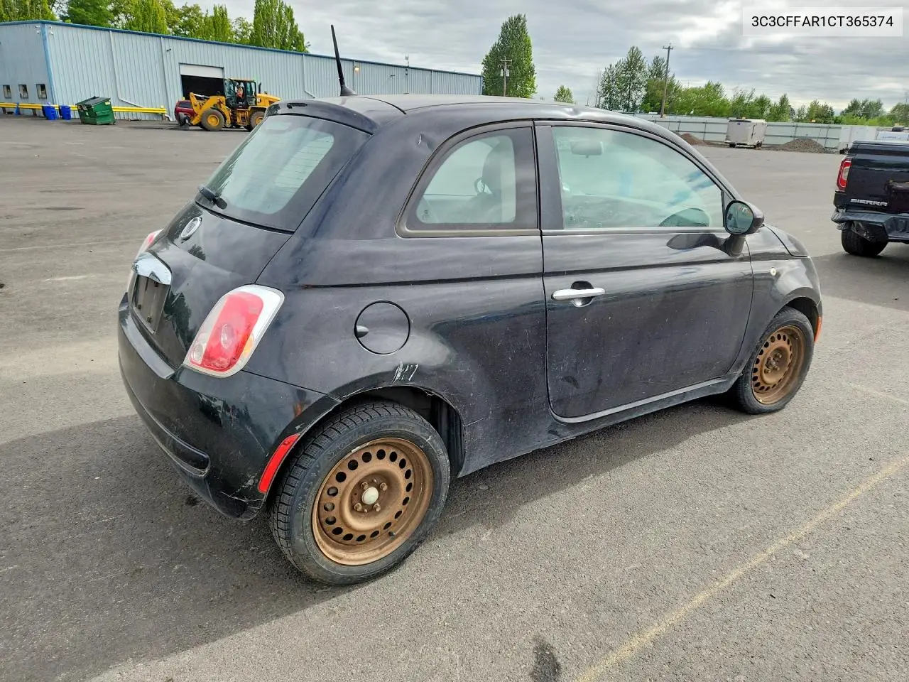 2012 Fiat 500 Pop VIN: 3C3CFFAR1CT365374 Lot: 57437626