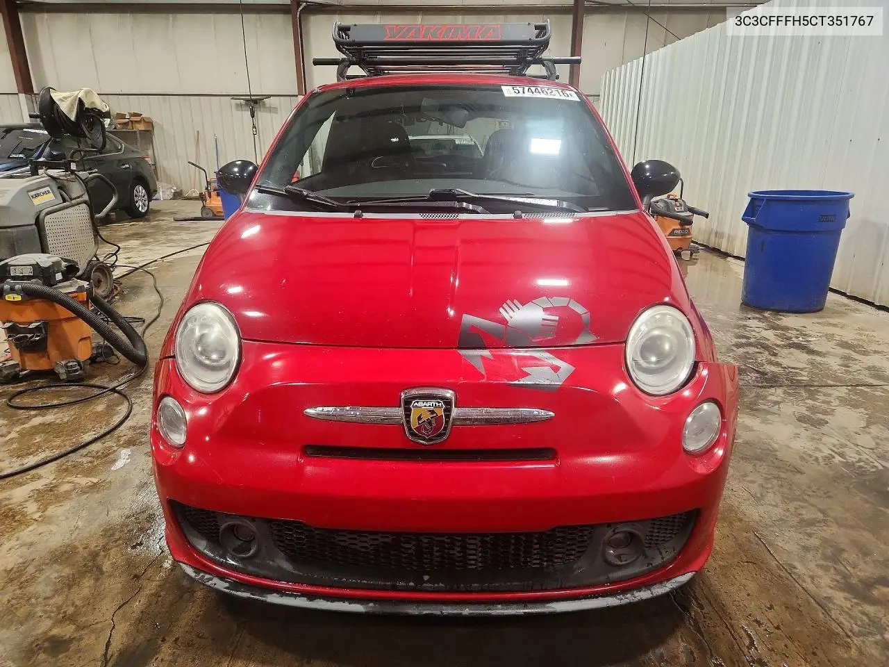 2012 Fiat 500 Abarth VIN: 3C3CFFFH5CT351767 Lot: 57446216