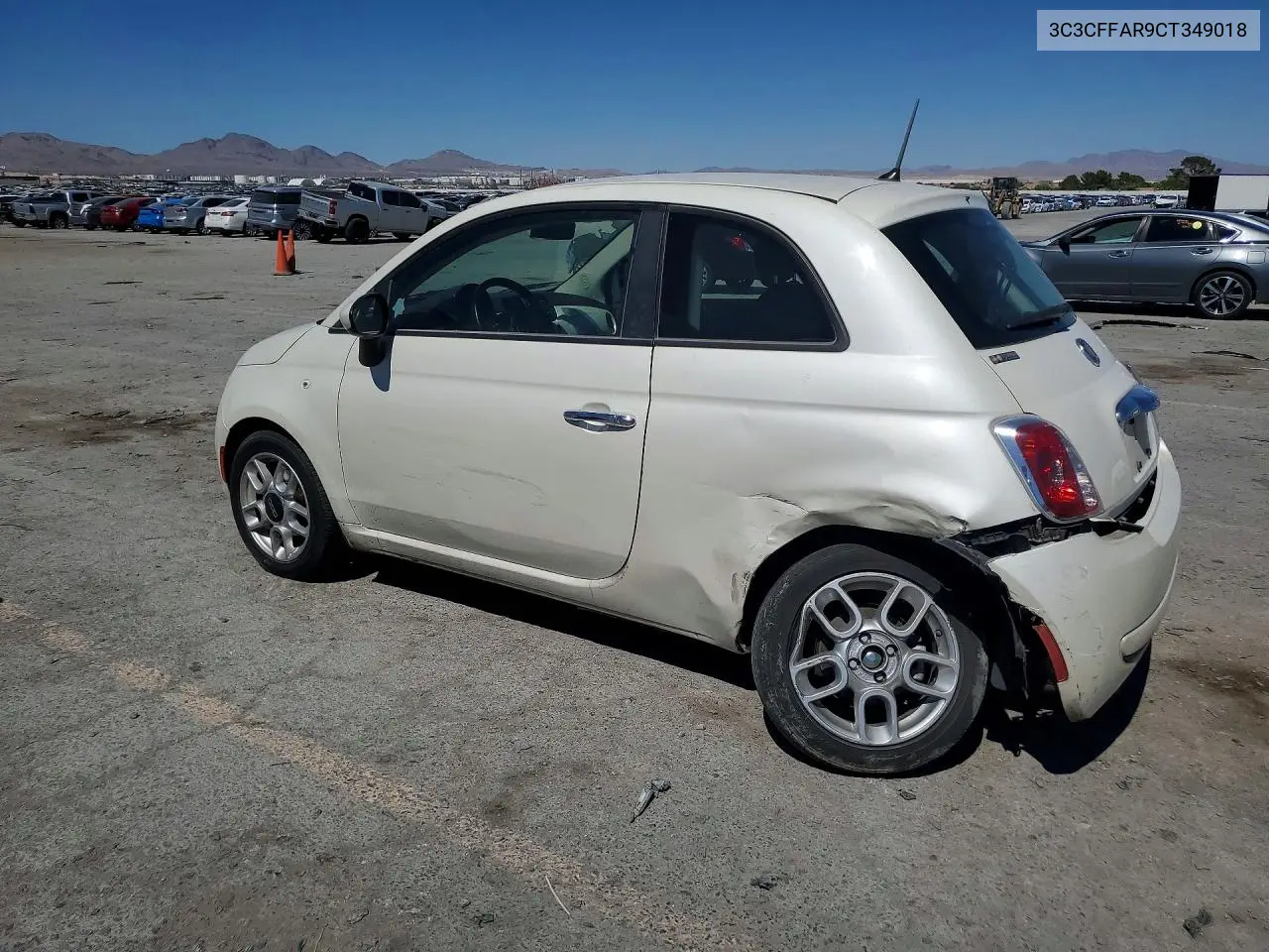 2012 Fiat 500 Pop VIN: 3C3CFFAR9CT349018 Lot: 58467256
