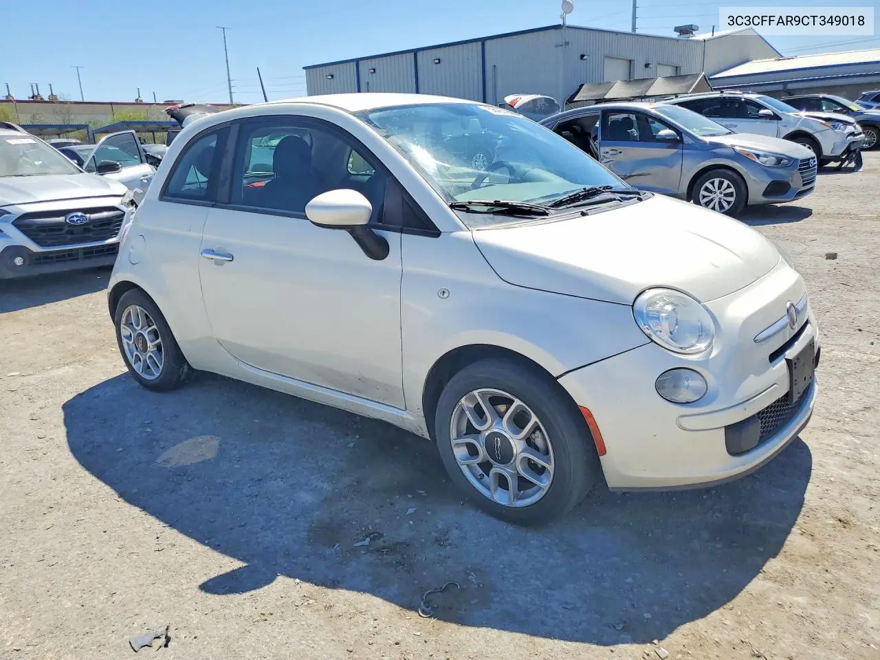 2012 Fiat 500 Pop VIN: 3C3CFFAR9CT349018 Lot: 58467256