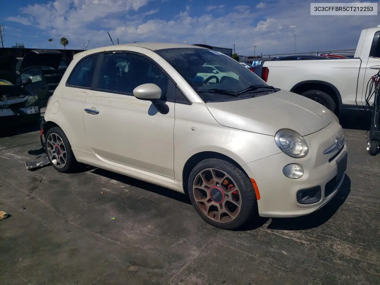 2012 Fiat 500 Sport VIN: 3C3CFFBR5CT212253 Lot: 58637506