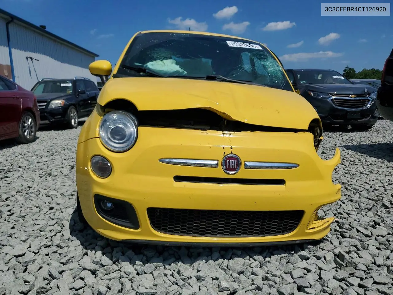 2012 Fiat 500 Sport VIN: 3C3CFFBR4CT126920 Lot: 59323806