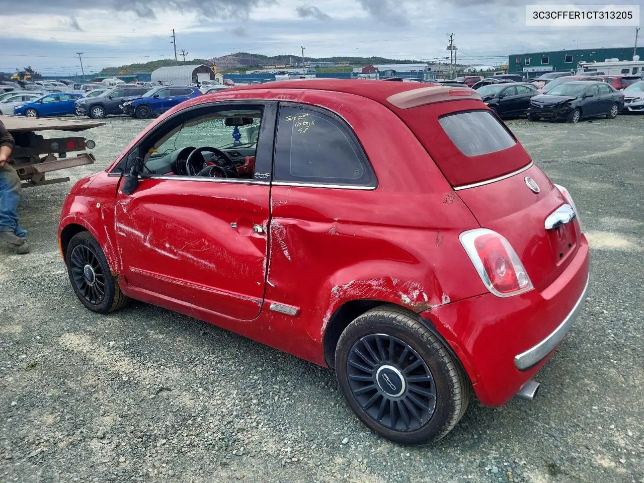 2012 Fiat 500 Lounge VIN: 3C3CFFER1CT313205 Lot: 59582106