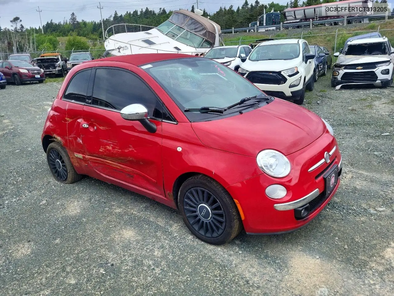 2012 Fiat 500 Lounge VIN: 3C3CFFER1CT313205 Lot: 59582106