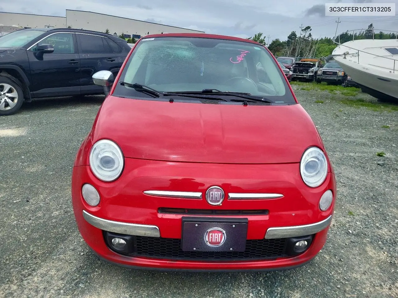 2012 Fiat 500 Lounge VIN: 3C3CFFER1CT313205 Lot: 59582106