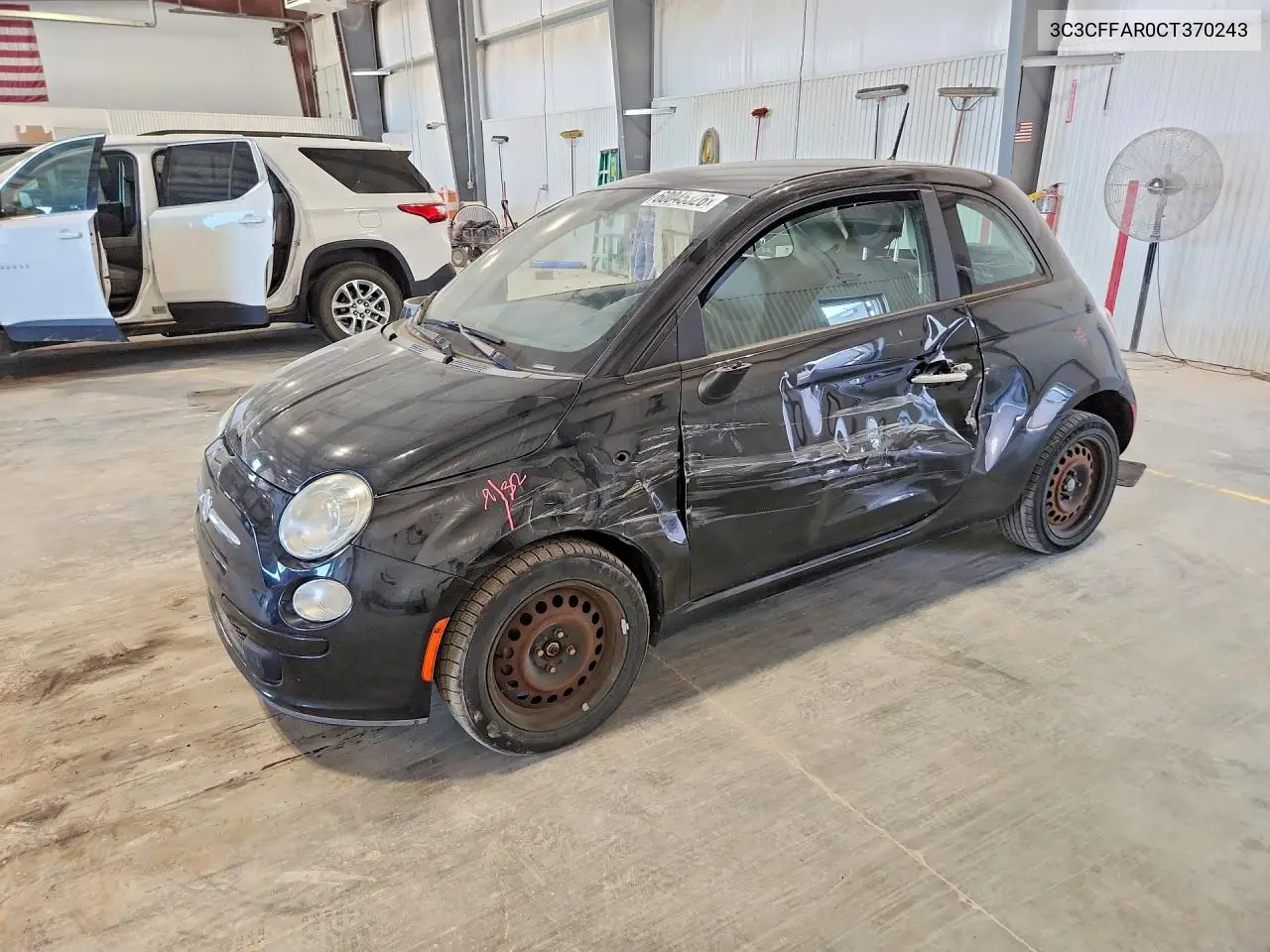 2012 Fiat 500 Pop VIN: 3C3CFFAR0CT370243 Lot: 60045326