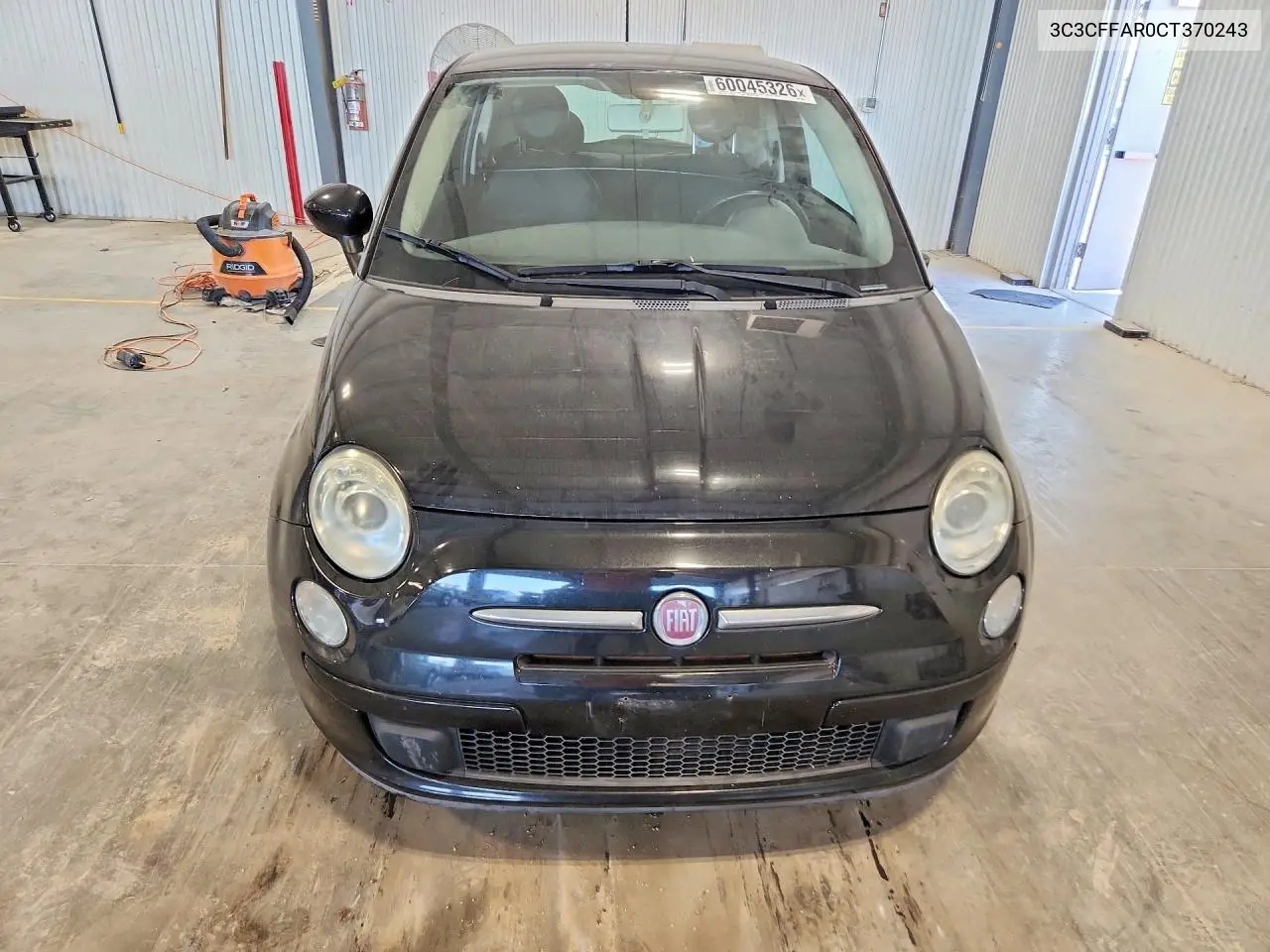 2012 Fiat 500 Pop VIN: 3C3CFFAR0CT370243 Lot: 60045326