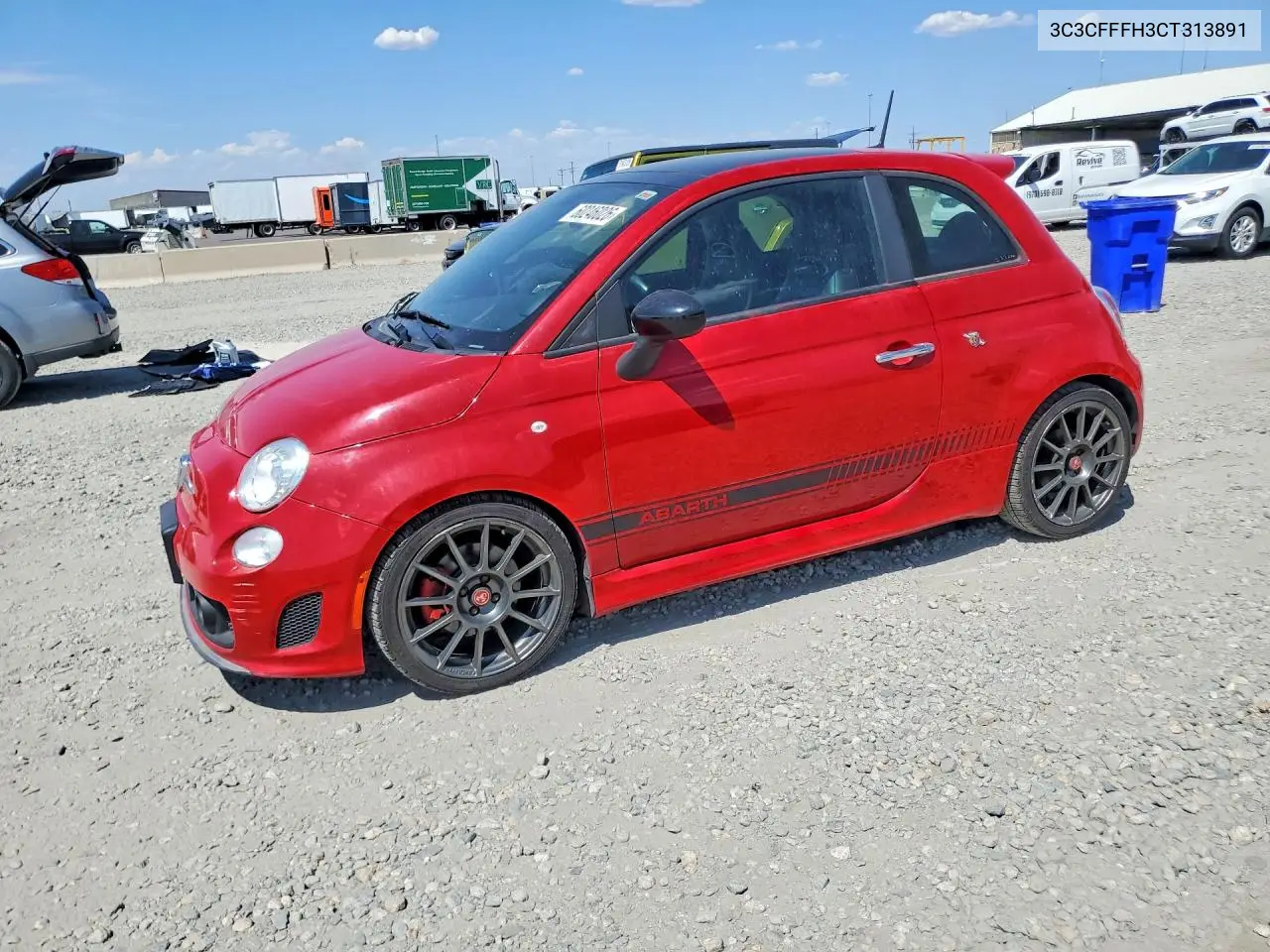 2012 Fiat 500 Abarth VIN: 3C3CFFFH3CT313891 Lot: 60246026