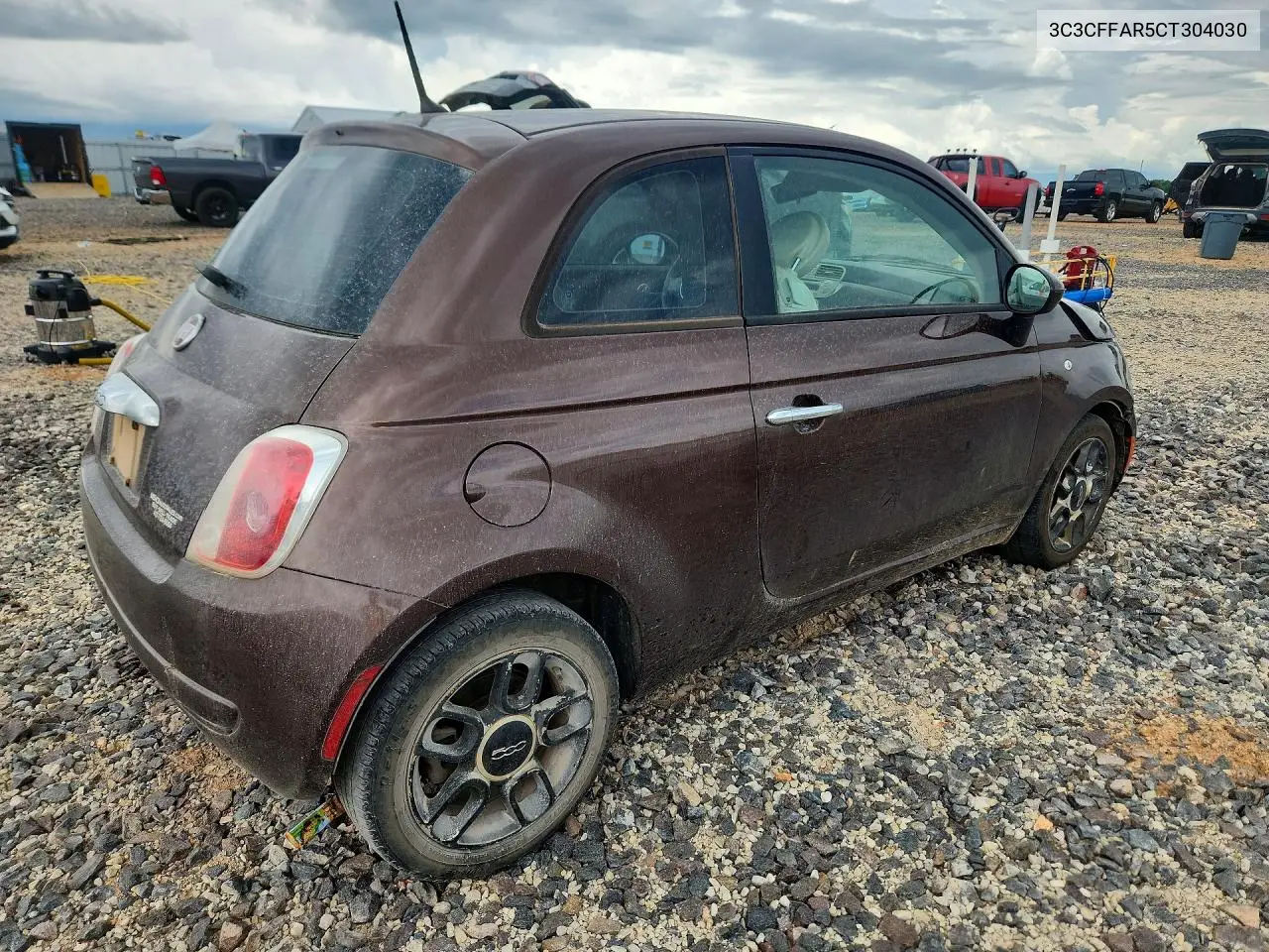 2012 Fiat 500 Pop VIN: 3C3CFFAR5CT304030 Lot: 60655366