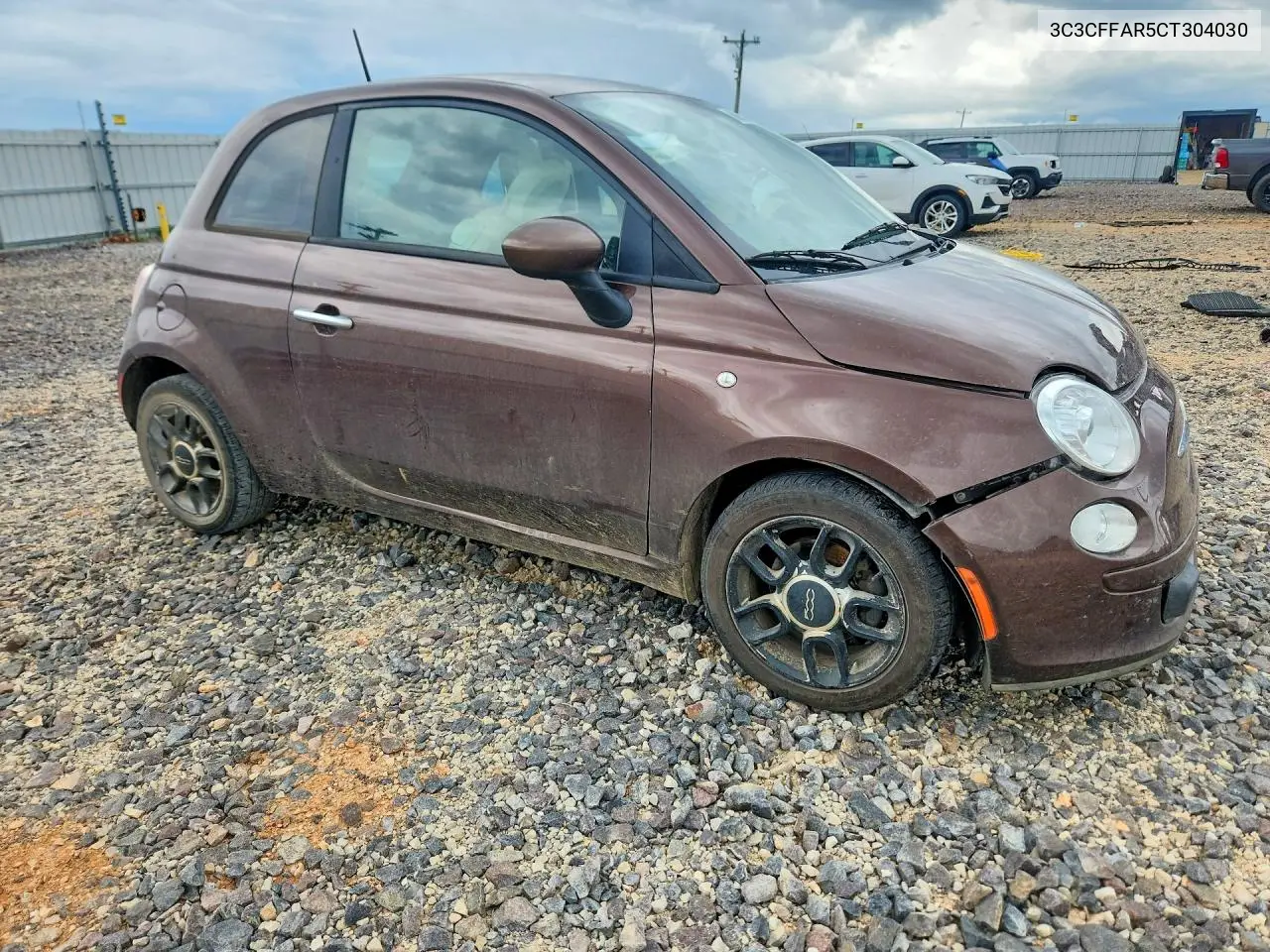 2012 Fiat 500 Pop VIN: 3C3CFFAR5CT304030 Lot: 60655366
