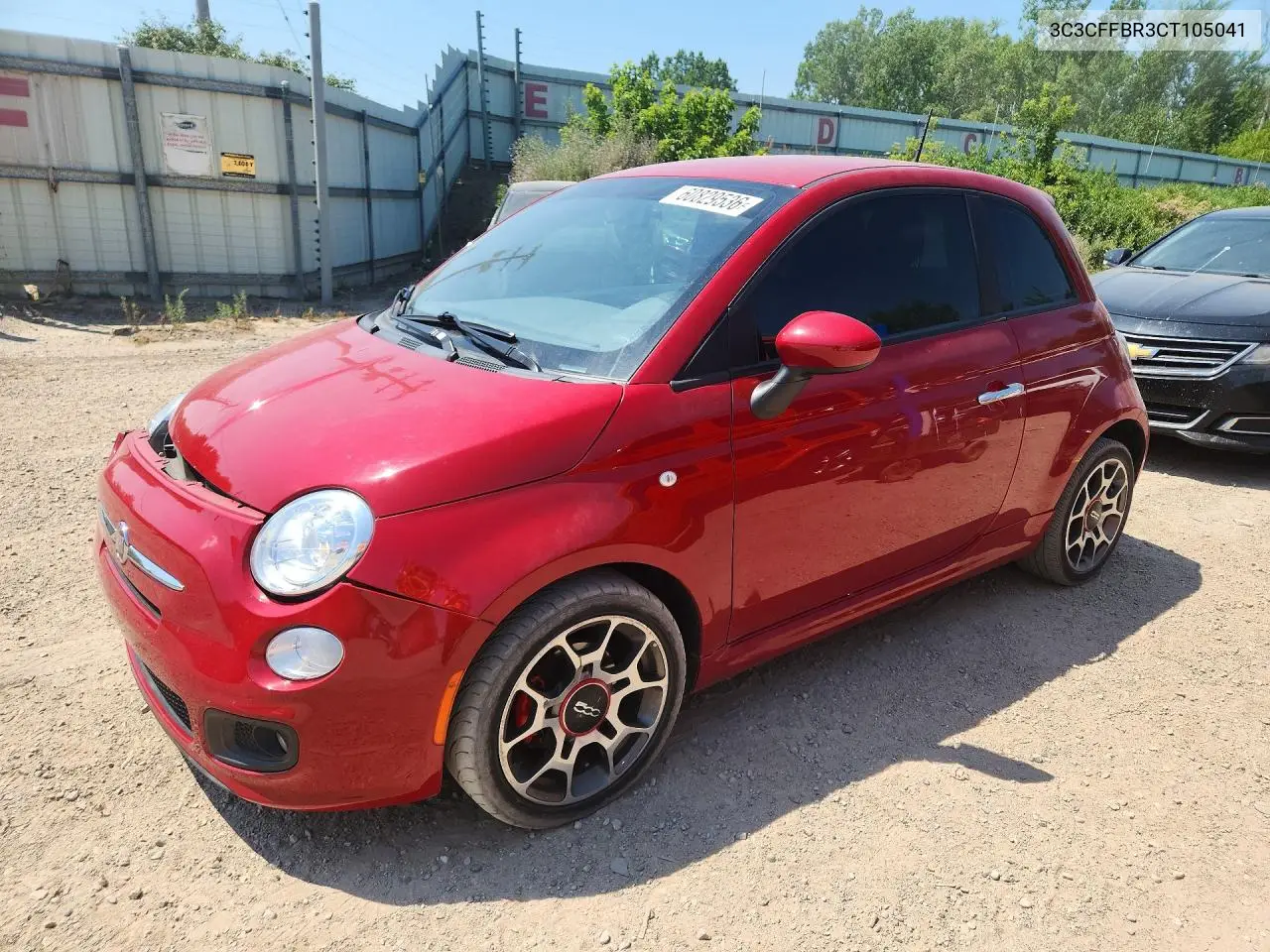 2012 Fiat 500 Sport VIN: 3C3CFFBR3CT105041 Lot: 60829536