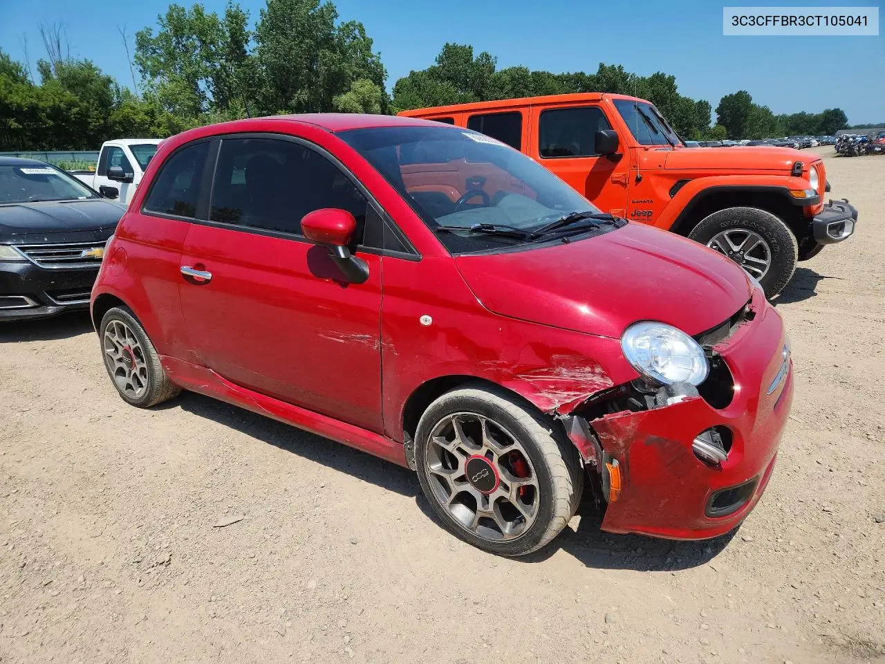 2012 Fiat 500 Sport VIN: 3C3CFFBR3CT105041 Lot: 60829536