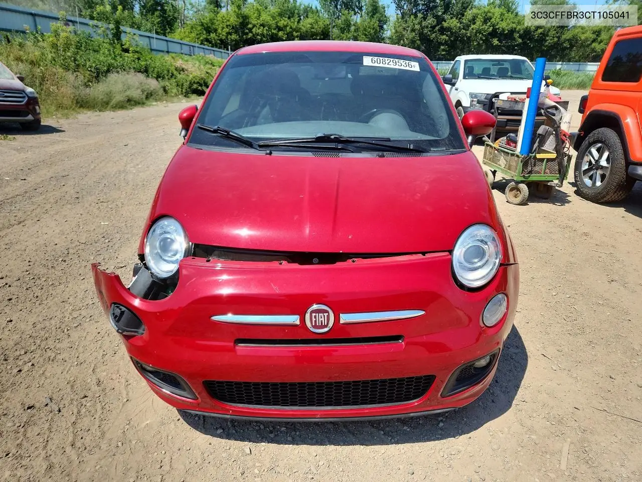 2012 Fiat 500 Sport VIN: 3C3CFFBR3CT105041 Lot: 60829536