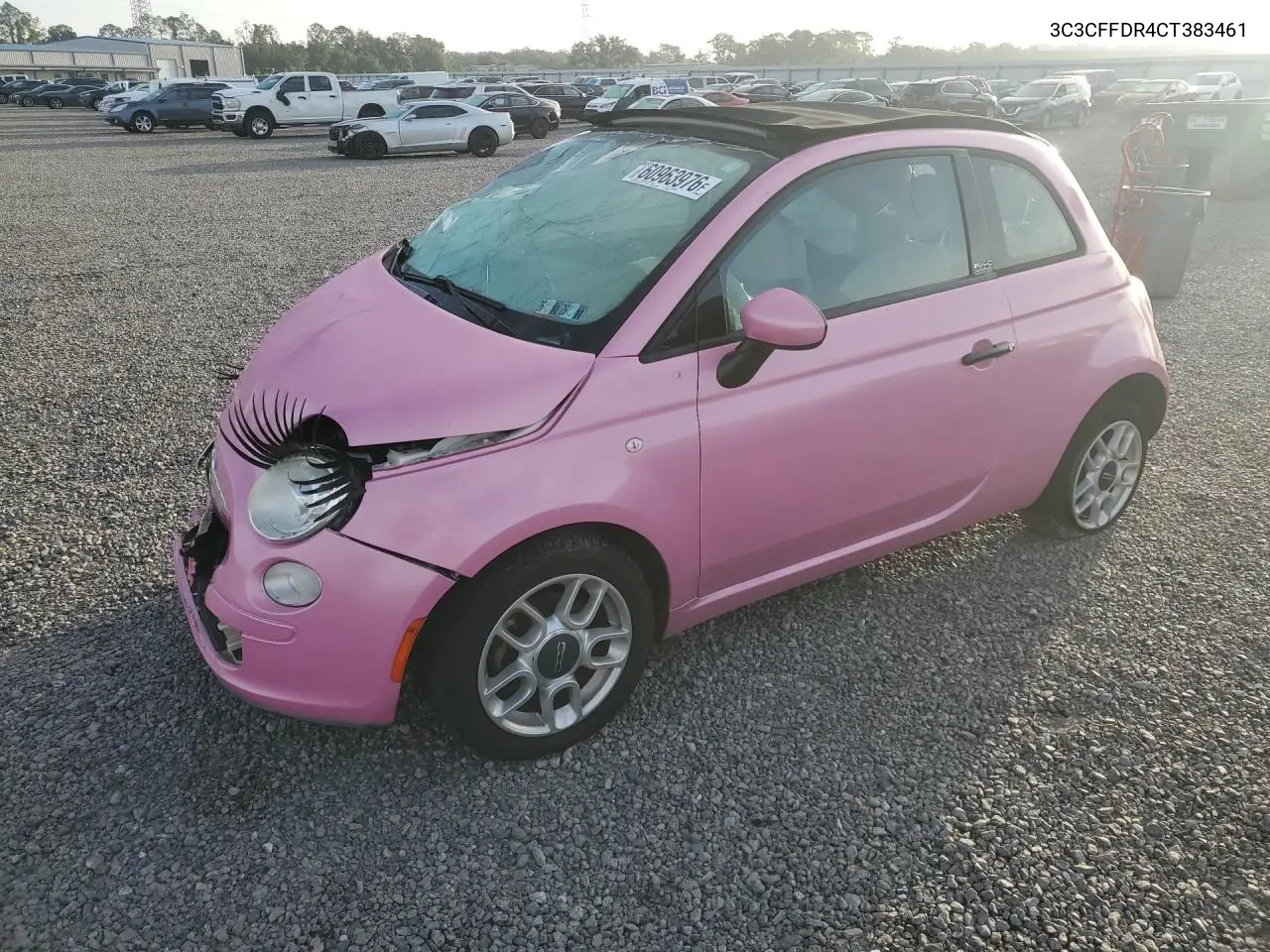2012 Fiat 500 Pop VIN: 3C3CFFDR4CT383461 Lot: 60963976