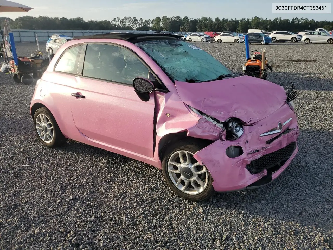 2012 Fiat 500 Pop VIN: 3C3CFFDR4CT383461 Lot: 60963976