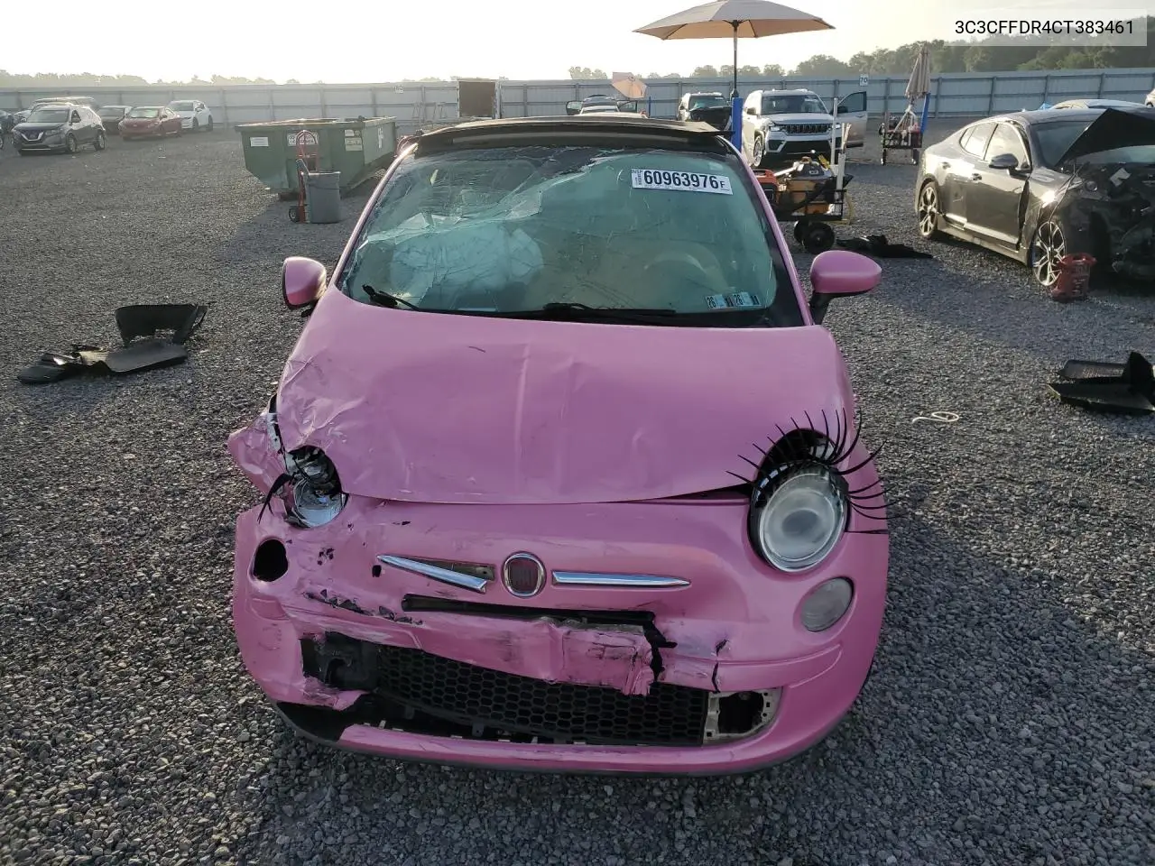 2012 Fiat 500 Pop VIN: 3C3CFFDR4CT383461 Lot: 60963976