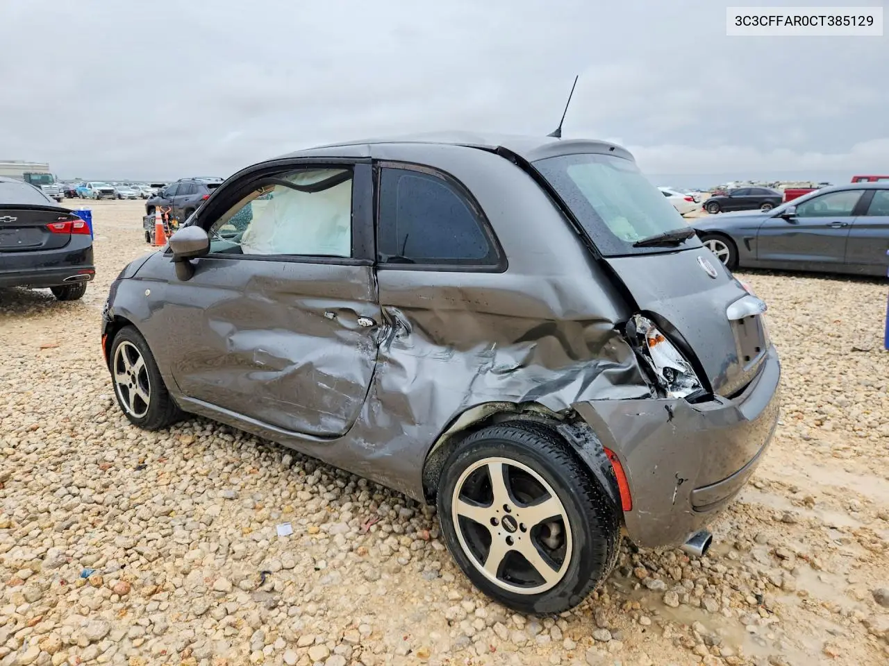 2012 Fiat 500 VIN: 3C3CFFAR0CT385129 Lot: 61214936