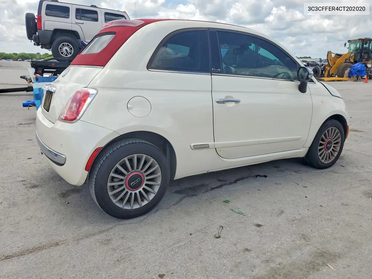 2012 Fiat 500 Lounge VIN: 3C3CFFER4CT202020 Lot: 61839176