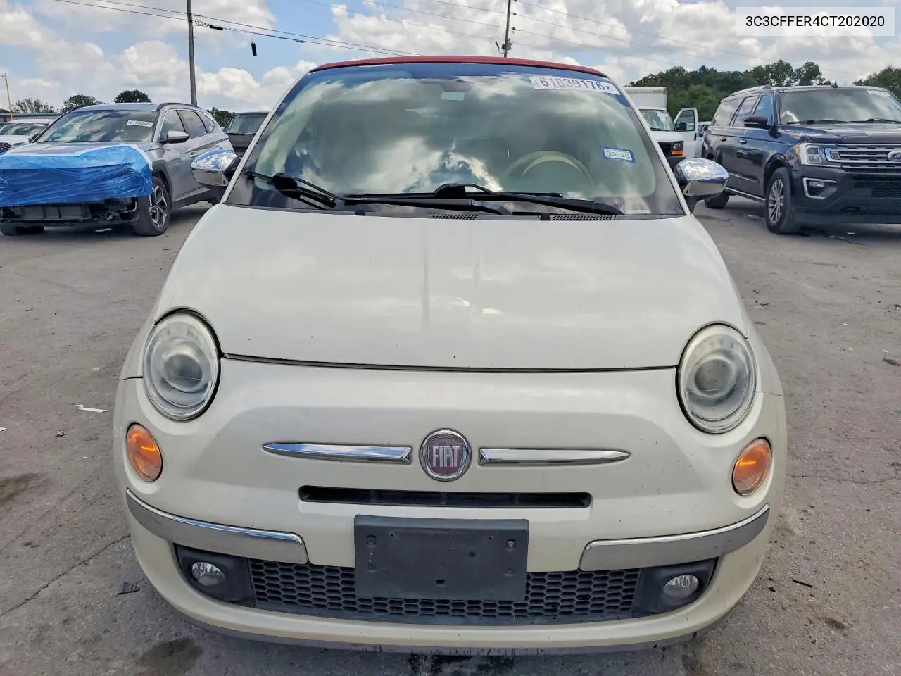 2012 Fiat 500 Lounge VIN: 3C3CFFER4CT202020 Lot: 61839176