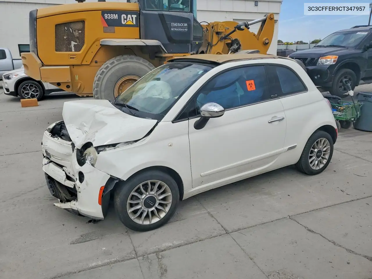 2012 Fiat 500 Lounge VIN: 3C3CFFER9CT347957 Lot: 62072016