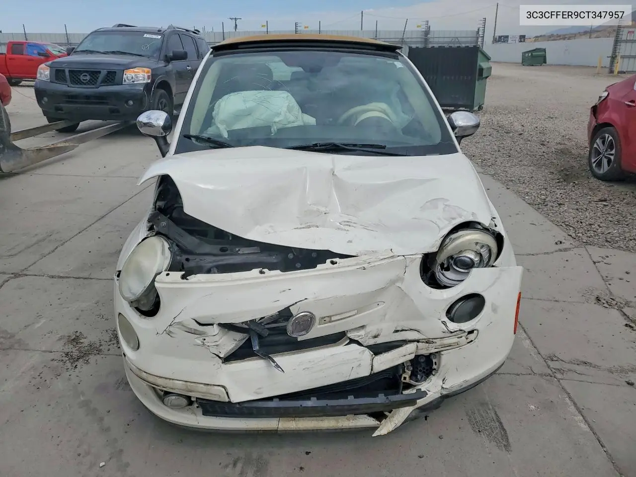 2012 Fiat 500 Lounge VIN: 3C3CFFER9CT347957 Lot: 62072016