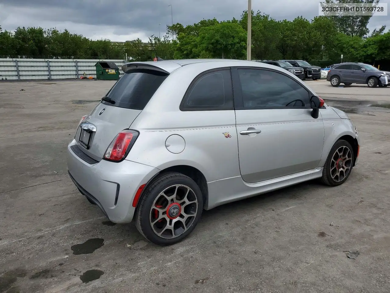 2013 Fiat 500 Sport VIN: 3C3CFFHH1DT593728 Lot: 55581396