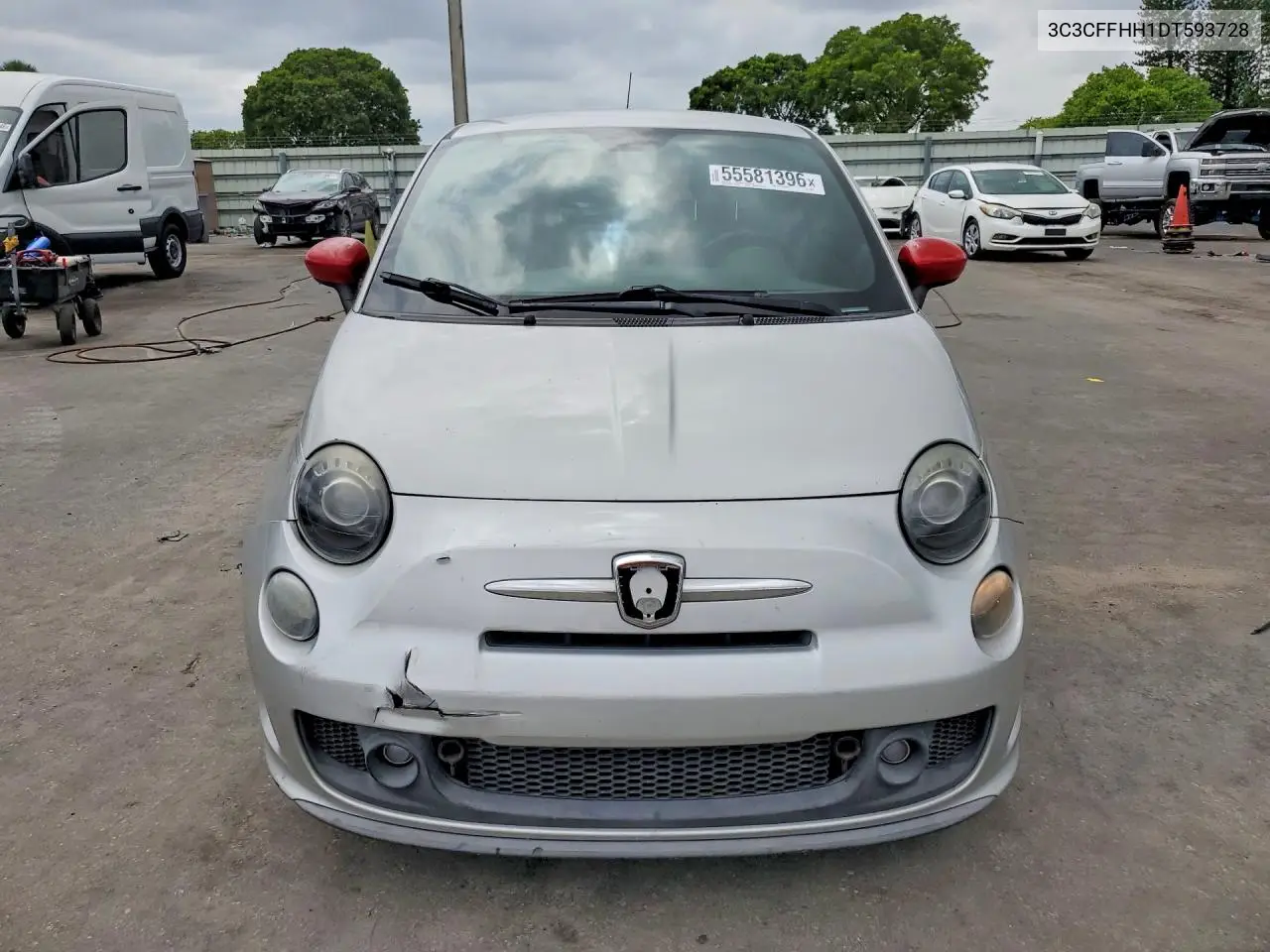2013 Fiat 500 Sport VIN: 3C3CFFHH1DT593728 Lot: 55581396