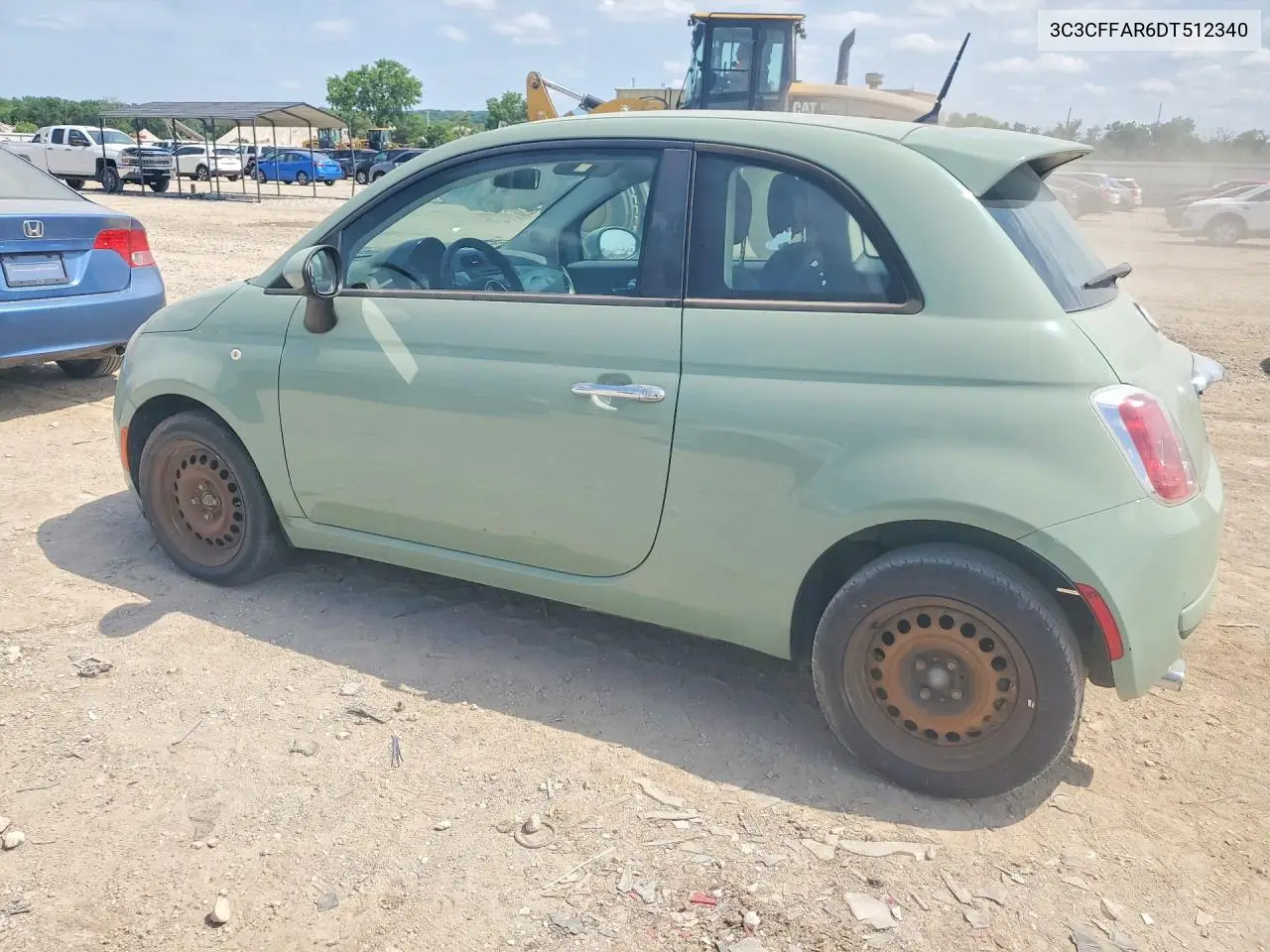 2013 Fiat 500 Pop VIN: 3C3CFFAR6DT512340 Lot: 55912796