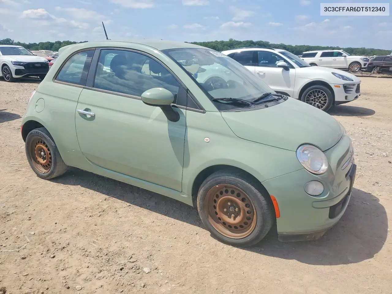 2013 Fiat 500 Pop VIN: 3C3CFFAR6DT512340 Lot: 55912796