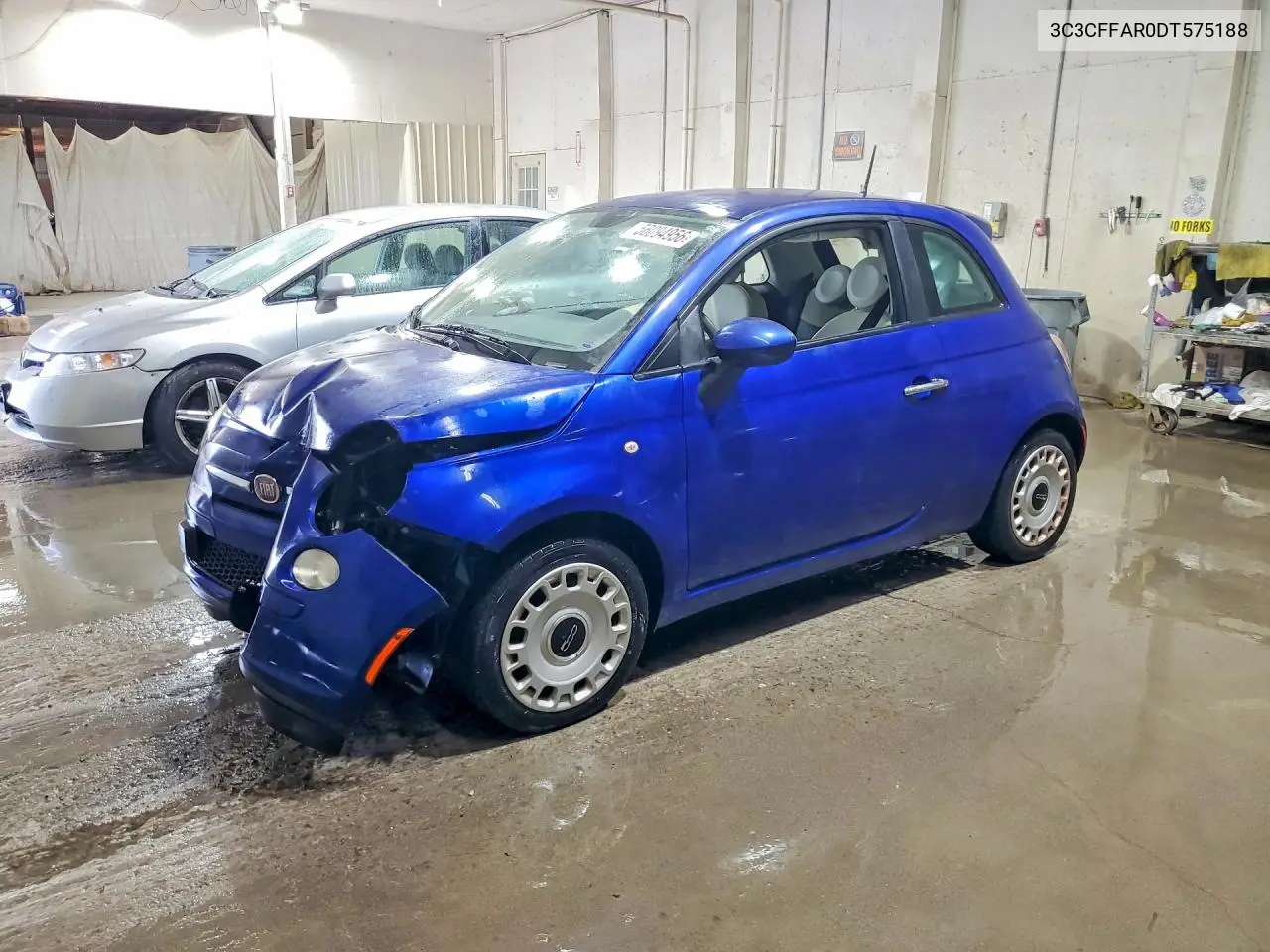 2013 Fiat 500 Pop VIN: 3C3CFFAR0DT575188 Lot: 56094956