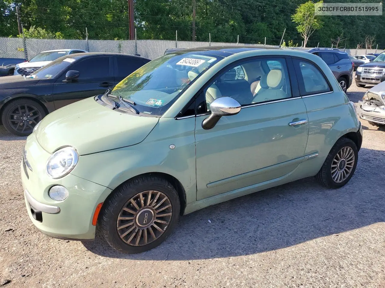 2013 Fiat 500 Lounge VIN: 3C3CFFCR8DT515995 Lot: 56484086