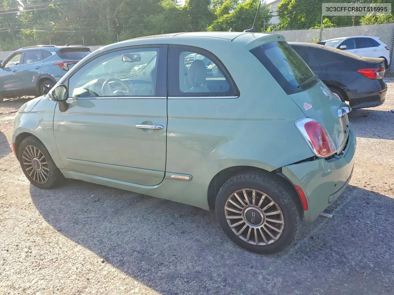 2013 Fiat 500 Lounge VIN: 3C3CFFCR8DT515995 Lot: 56484086