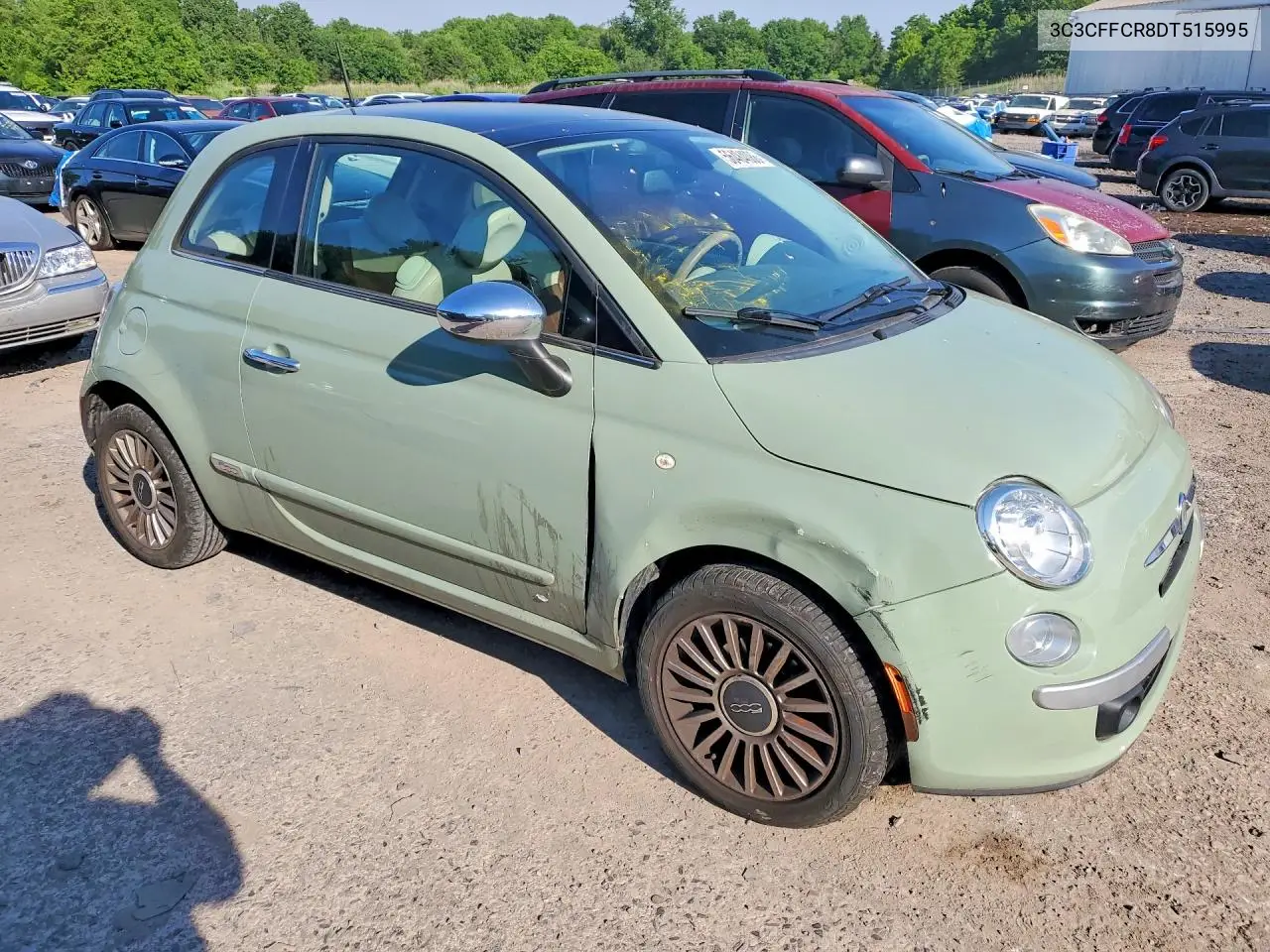 2013 Fiat 500 Lounge VIN: 3C3CFFCR8DT515995 Lot: 56484086
