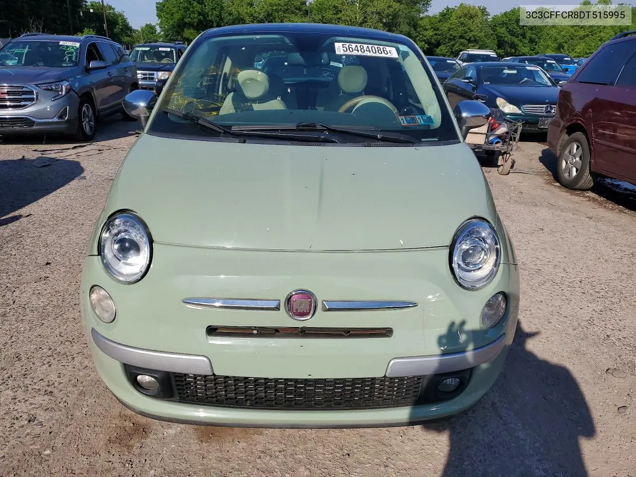 2013 Fiat 500 Lounge VIN: 3C3CFFCR8DT515995 Lot: 56484086