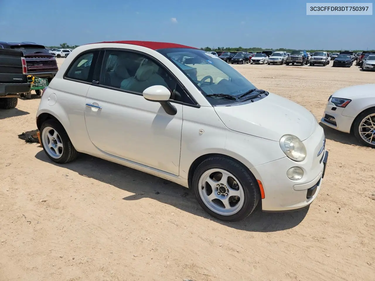 2013 Fiat 500 Pop VIN: 3C3CFFDR3DT750397 Lot: 56833126