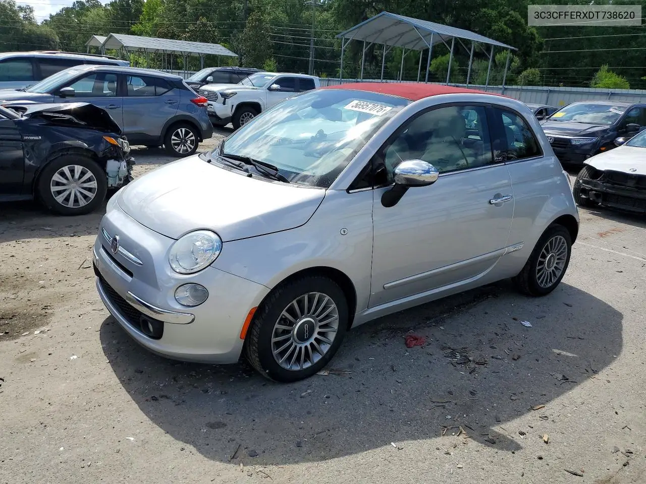 2013 Fiat 500 Lounge VIN: 3C3CFFERXDT738620 Lot: 56957076