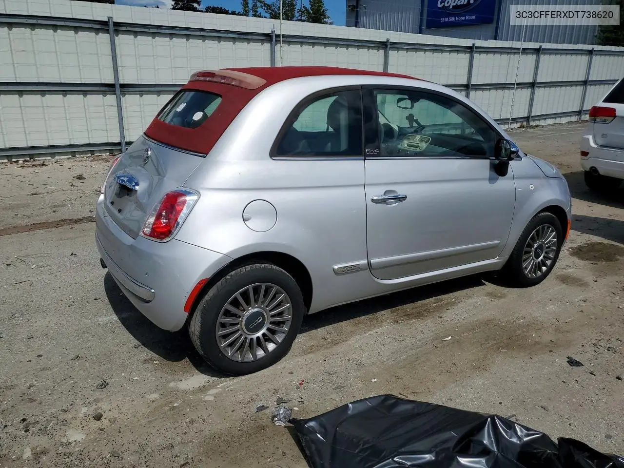 2013 Fiat 500 Lounge VIN: 3C3CFFERXDT738620 Lot: 56957076