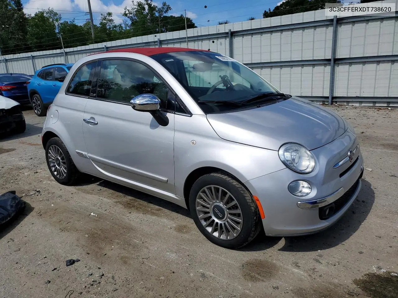 2013 Fiat 500 Lounge VIN: 3C3CFFERXDT738620 Lot: 56957076