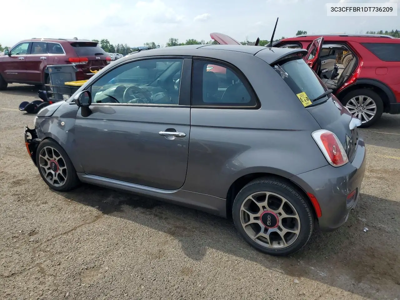 2013 Fiat 500 Sport VIN: 3C3CFFBR1DT736209 Lot: 57247446
