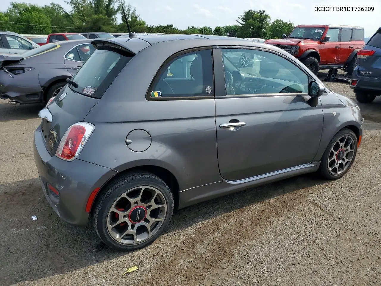 2013 Fiat 500 Sport VIN: 3C3CFFBR1DT736209 Lot: 57247446