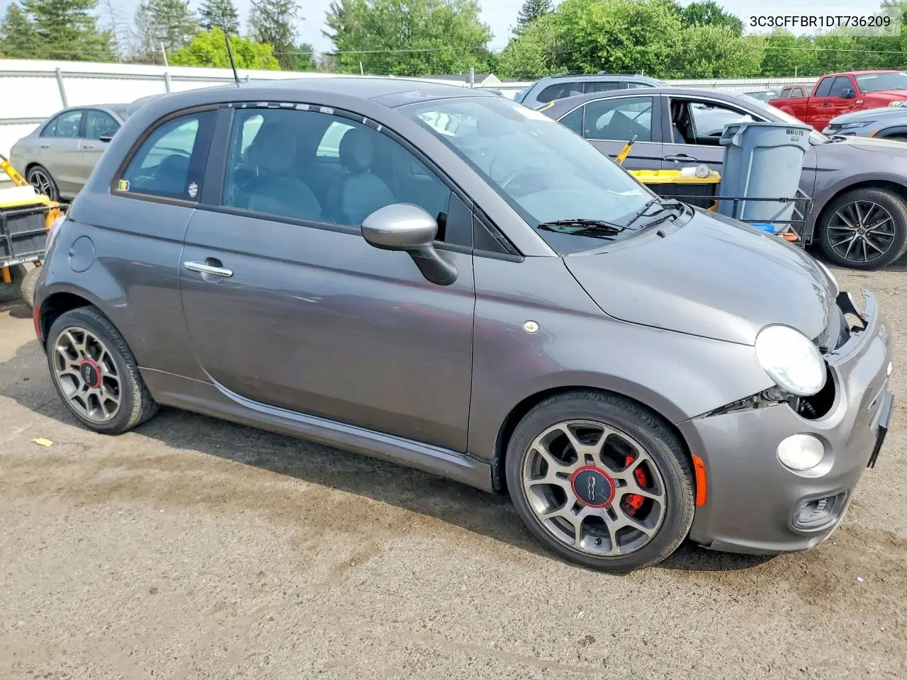 2013 Fiat 500 Sport VIN: 3C3CFFBR1DT736209 Lot: 57247446