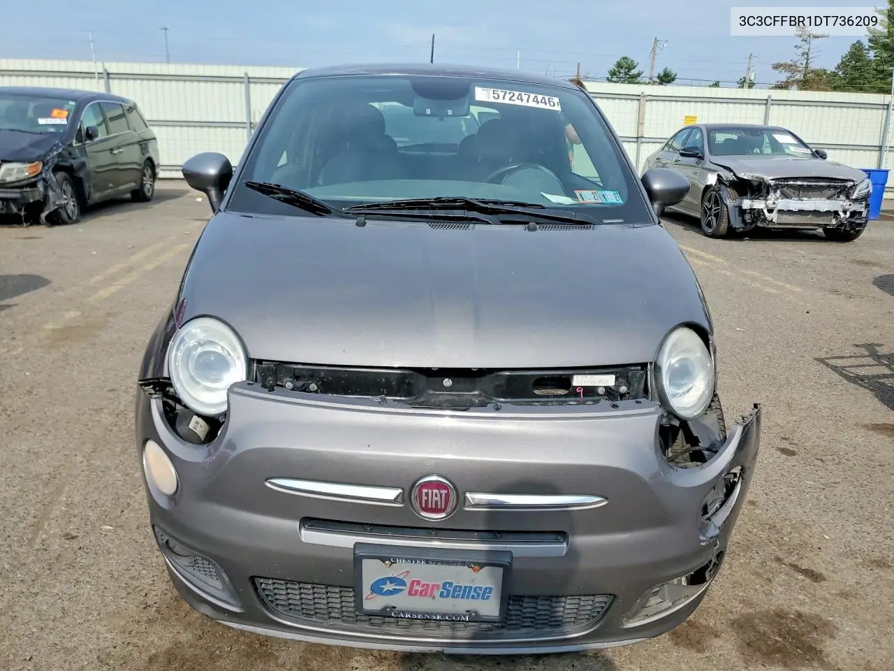 2013 Fiat 500 Sport VIN: 3C3CFFBR1DT736209 Lot: 57247446