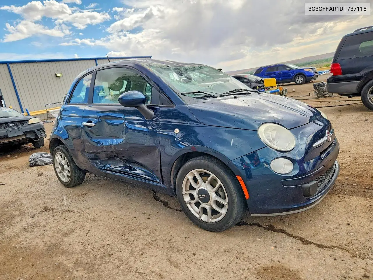 2013 Fiat 500 Pop VIN: 3C3CFFAR1DT737118 Lot: 57380356