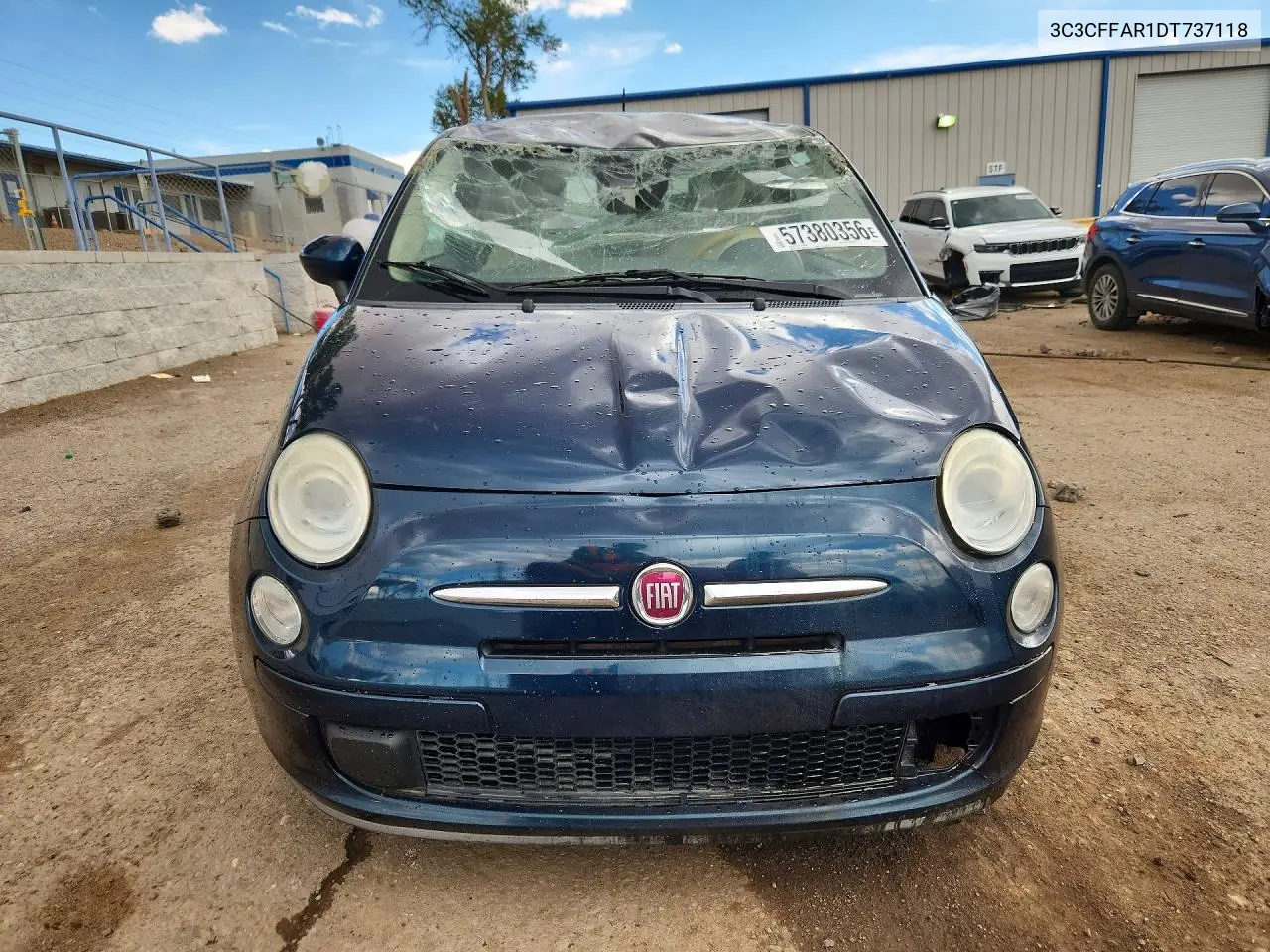 2013 Fiat 500 Pop VIN: 3C3CFFAR1DT737118 Lot: 57380356