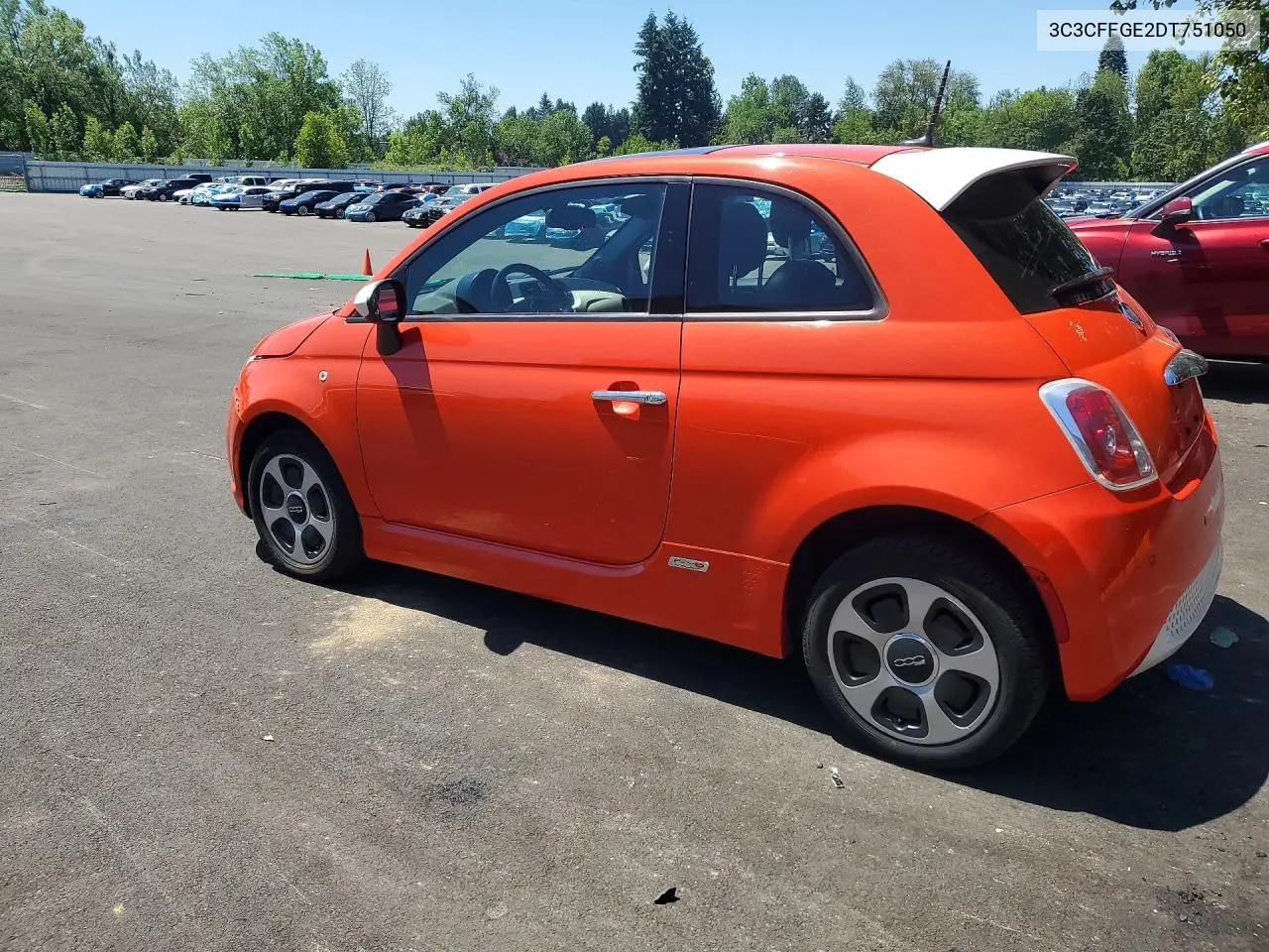 2013 Fiat 500 Electric VIN: 3C3CFFGE2DT751050 Lot: 58239176