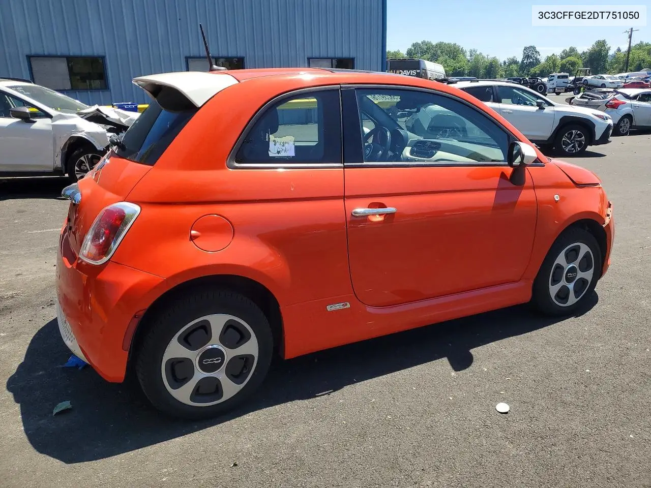 2013 Fiat 500 Electric VIN: 3C3CFFGE2DT751050 Lot: 58239176