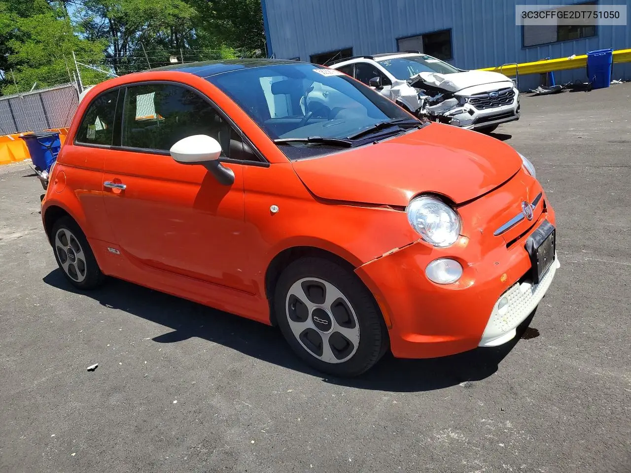 2013 Fiat 500 Electric VIN: 3C3CFFGE2DT751050 Lot: 58239176
